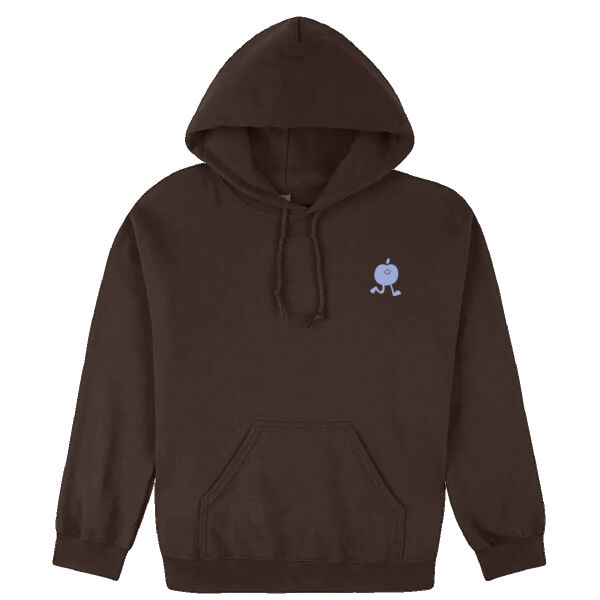 Brown Hoodie - front and back artwork  Thumbnail